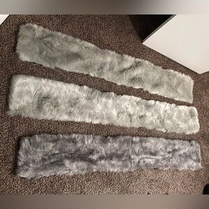 Faux fur shawls